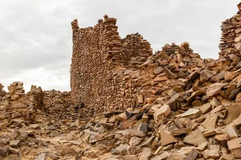 Ruins of the ancient town Stock Photos
