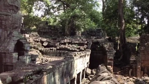 The ruins of Angkor Wat Stock Footage 73906739