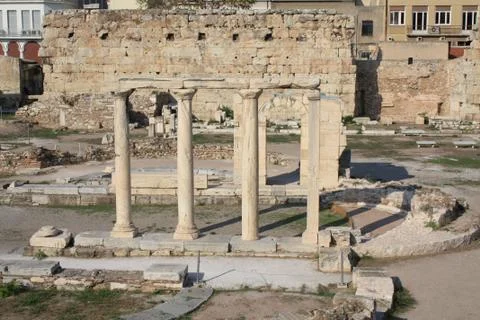 Ruins in Athens Stock Photos