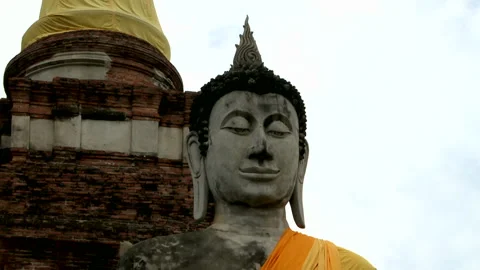 Ruins of Ayutthaya Video stock 327575874