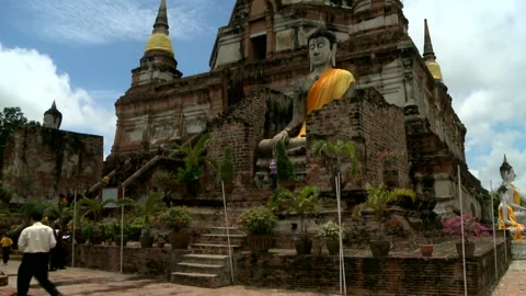 Ruins of Ayutthaya Stock Footage 327575929