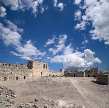 Ruins of Azraq Castle, Jordan Stock Photos