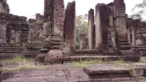The ruins of the Bapuon temple. Stock Footage 106824827