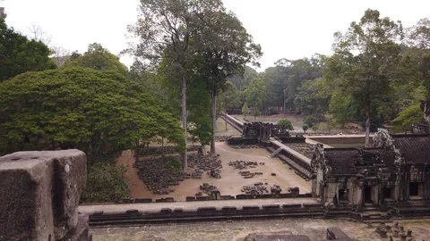The ruins of the Bapuon temple. Stock Footage 106826016