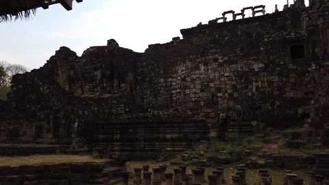 The ruins of the Bapuon temple. Stock Footage 106826599