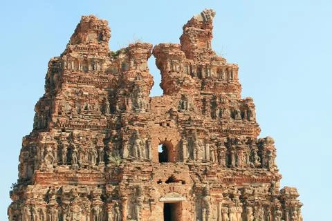 The ruins of the buddhist monastery Stock Photos
