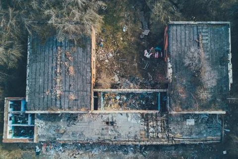 Ruins of the building. Stock Photos