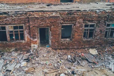 Ruins of the building. Stock Photos