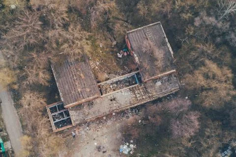 Ruins of the building. Stock Photos