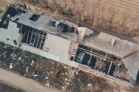 Ruins of the building. Stock Photos
