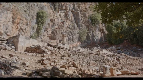 Ruins at Caesarea Phillipi Stock Footage 270174117