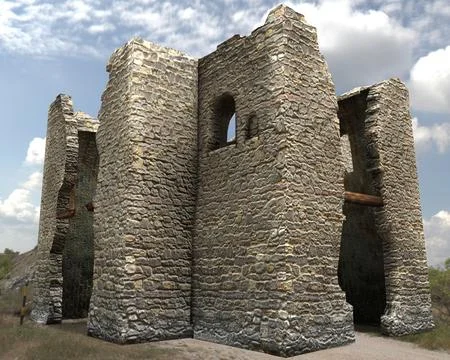 Ruins castle 3D Model