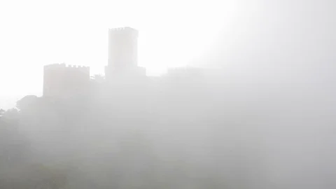 Ruins of Castle in Erice, Sicily. Video stock 97799774