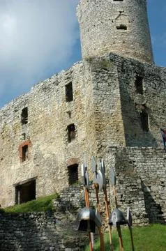 Ruins of castle Stock Photos