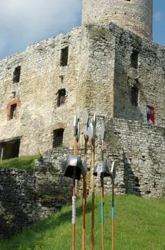 Ruins of castle Stock Photos