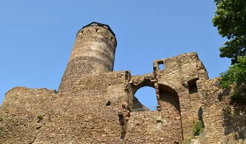 Ruins of the castle Stock Photos
