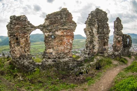 The ruins of the castle Fotos Stock