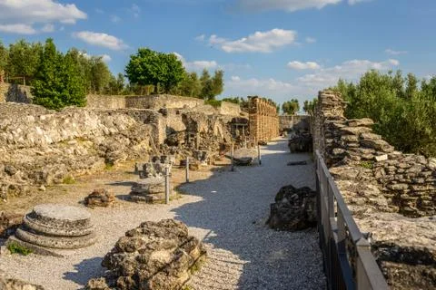 Ruins Catullus villa 写真素材