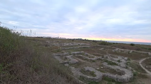 Ruins of Chersonese Stock Footage 162698873