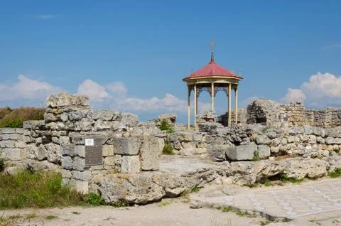Ruins of Chersonese Stock Photos