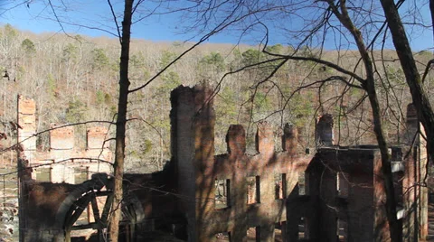 Ruins of a Cotton Mill 스톡 동영상 34294728