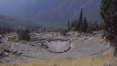 Ruins of Delphi, Greece. 4K Vídeos de archivo 106392858