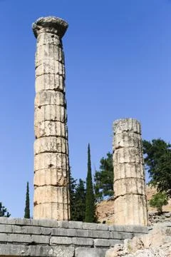 Ruins of Delphi Stock Photos