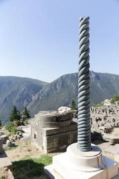 Ruins of Delphi Stock Photos
