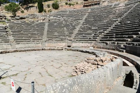 Ruins of Delphi Stock Photos