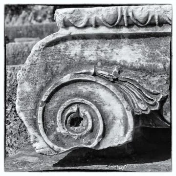 Ruins of Delphi Stock Photos