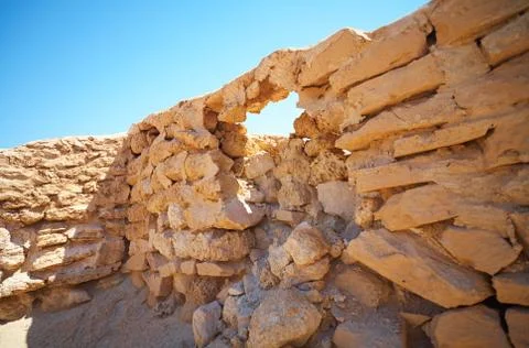 Ruins in desert Stock Photos