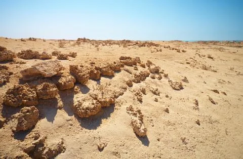 Ruins in desert Stock Photos