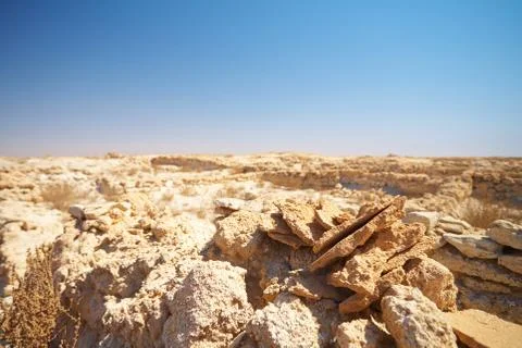 Ruins in desert Stock Photos