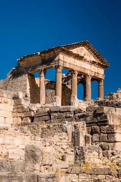 The ruins of dougga Stock Photos