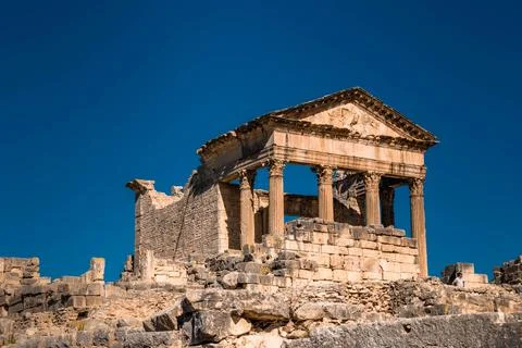 The ruins of dougga Stock Photos