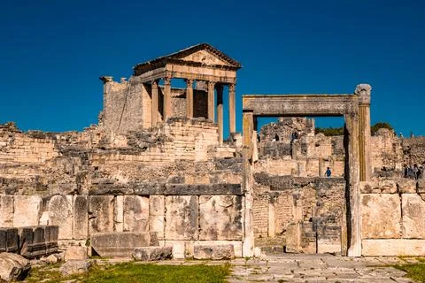 The ruins of dougga Stock Photos