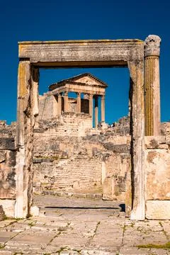The ruins of dougga Stock Photos