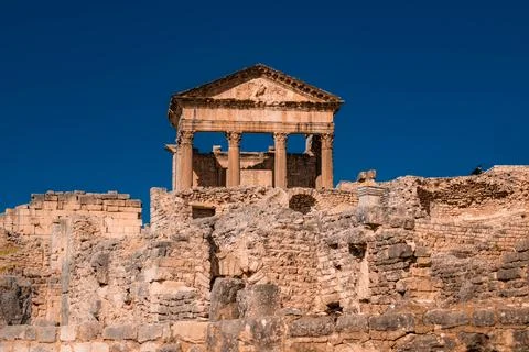 The ruins of dougga Stock Photos