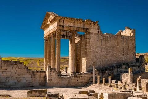 The ruins of dougga Stock Photos