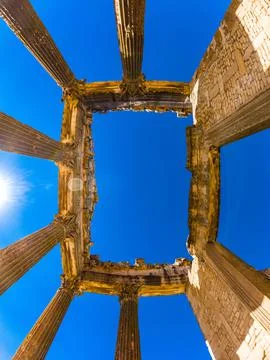 The ruins of dougga Foto stock