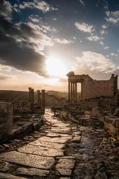 The ruins of dougga Stock Photos