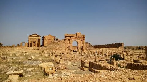 The ruins of dougga Stock Photos