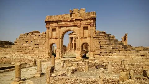 The ruins of dougga Stock Photos