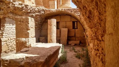 The ruins of dougga Foto stock