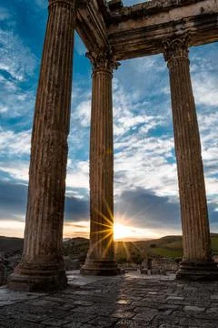 The ruins of dougga Stock Photos