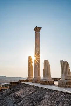 The ruins of dougga Foto stock