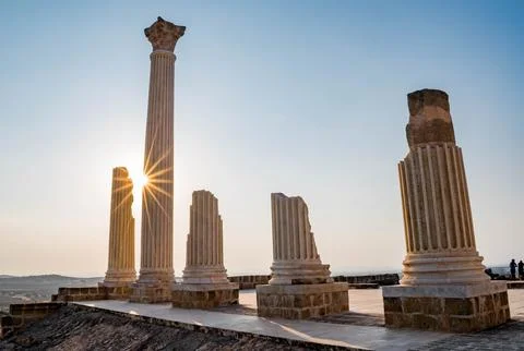 The ruins of dougga Stock Photos