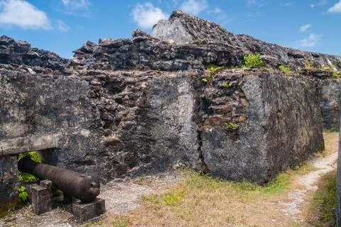 Ruins of fortification Stock Photos