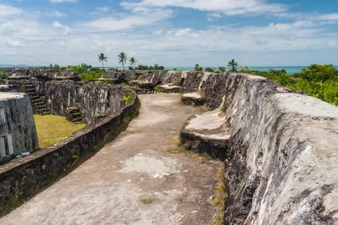 Ruins of fortification Stock Photos