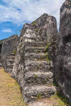 Ruins of fortification Stock Photos